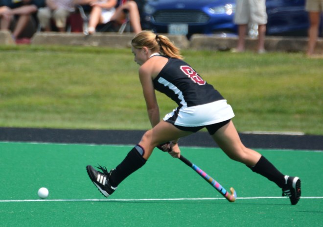 Ami Turner delivers the ball upfield