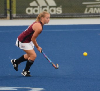 Turner goes after the ball advancing into the Longwood side